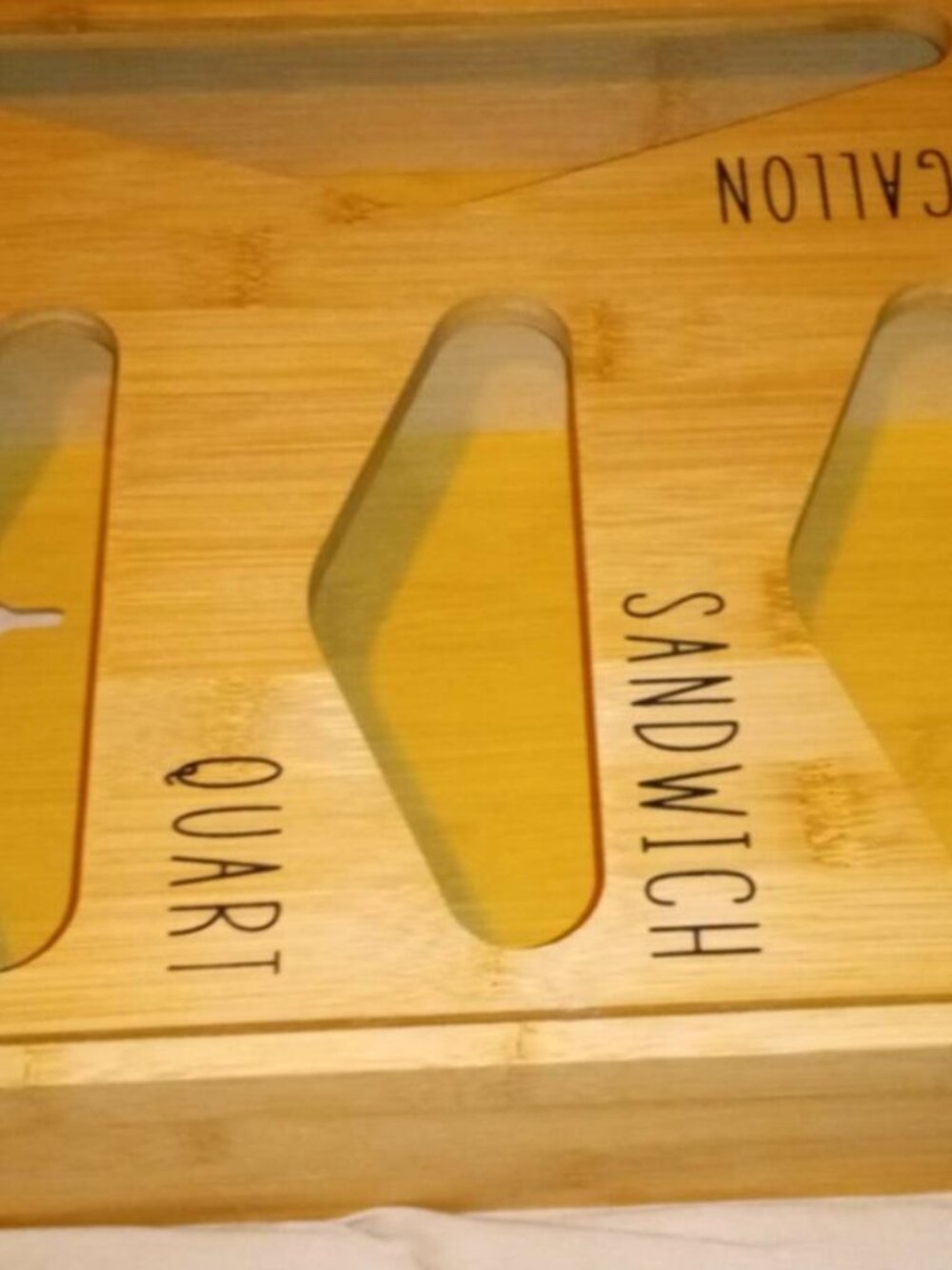 Bamboo Ziploc Bag Organizer